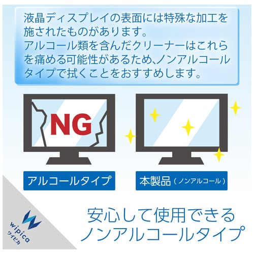 エレコム 液晶用ウェットティッシュ ボトル 150枚/個(ご注文単位1個)【直送品】