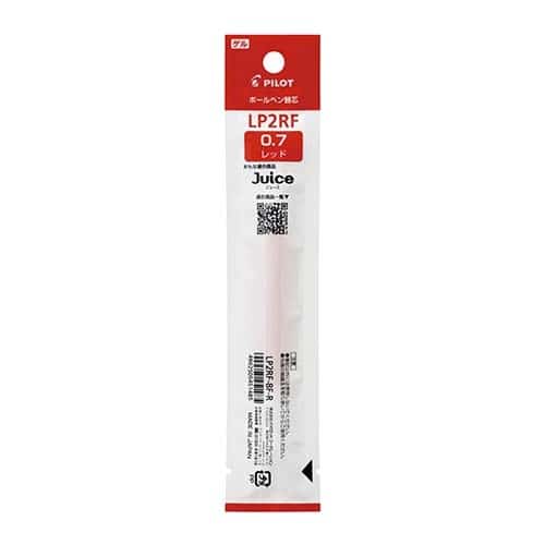 パイロット ジュース専用替芯 0.7 LP2RF8FR レッド 10本/セット（ご注文単位1セット）【直送品】