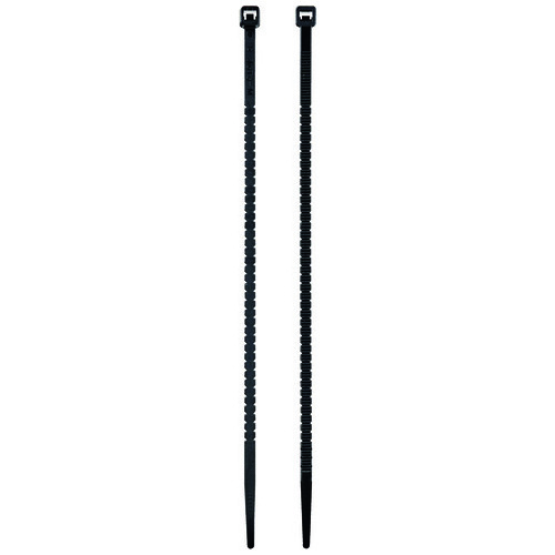 朝日電器 手で切れる結束バンド200mm KBK-200050(BK) 50本/パック（ご注文単位1パック）【直送品】