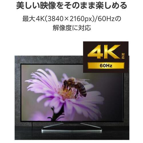 エレコム 変換アダプタ TypeC-HDMI AD-CHDMIPD100SV(ご注文単位1個)【直送品】