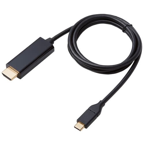 エレコム Type-C-HDMIケーブル 1m CAC-CHDMI10BK3(ご注文単位1個)【直送品】