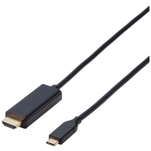エレコム Type-C-HDMIケーブル 2m CAC-CHDMI20BK3（ご注文単位1個）【直送品】