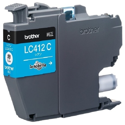 ブラザー インクカートリッジ LC412C（ご注文単位1個）【直送品】