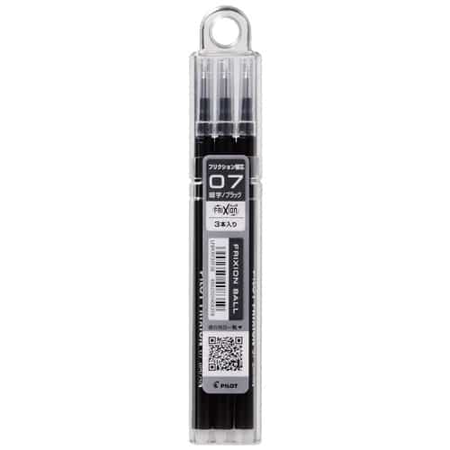 パイロット フリクション替芯07LFBKRF30F3B 黒 30本/セット（ご注文単位1セット）【直送品】
