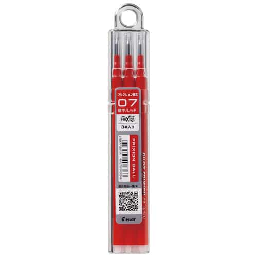 パイロット フリクションボール用替芯07 LFBKRF30F3R 赤（ご注文単位1本）【直送品】