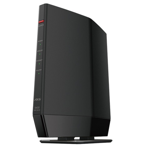 BUFFALO Wi-Fi6(11ax)Wi-FiルーターWSR-5400AX6P-BK（ご注文単位1個）【直送品】