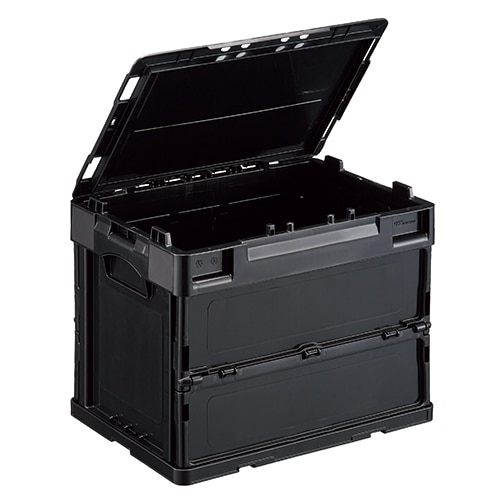 岐阜プラスチック工業 リサイクルオリタタミコンテナ CF-S21NR BK(ご注文単位1個)【直送品】