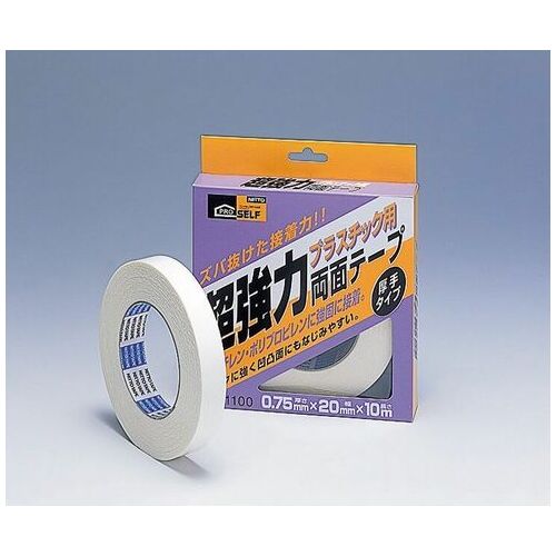 ニトムズ 超強力両面テープ プラスチック用厚手J1100(ご注文単位1個)【直送品】