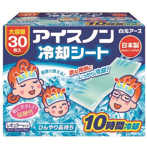 白元アース アイスノン冷却シート 30枚/パック（ご注文単位1パック）【直送品】
