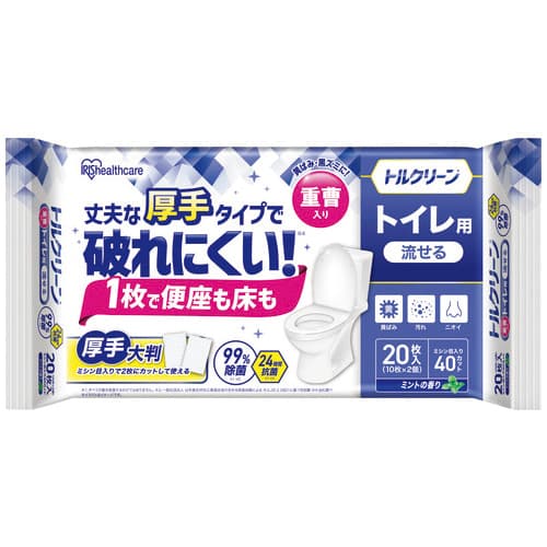 アイリスオーヤマ トイレクリーナー厚手 20枚×36パック/セット（ご注文単位1セット）【直送品】