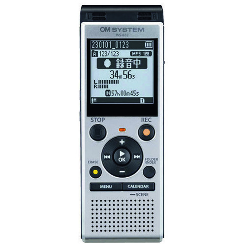 OM SYSTEM ICレコーダー シルバー WS-882（ご注文単位1個）【直送品】