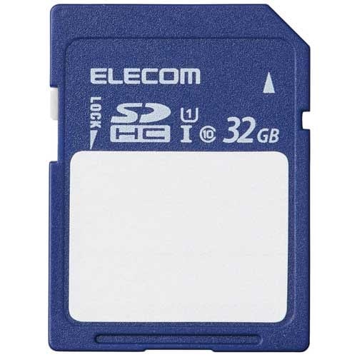 エレコム SDカード SDHC 32GB Class10 UHS-I U1（ご注文単位1個）【直送品】