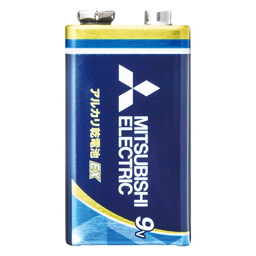 三菱電機 三菱電機アルカリ乾電池9V形 6LR61EXR/1S 1本/個(ご注文単位1個)【直送品】