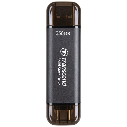 トランセンド スティック型ポータブルSSD 256GB（ご注文単位1個）【直送品】
