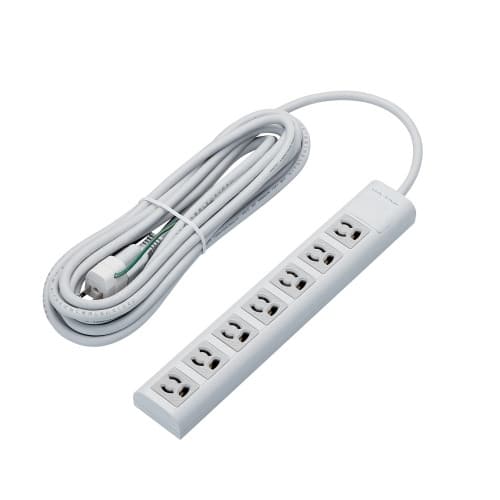 エレコム OAタップ 3P 7個口 5m T-Y055DA（ご注文単位1個）【直送品】