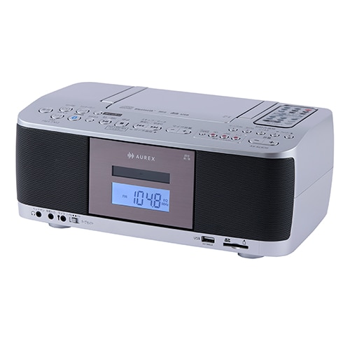 東芝AUREX SD/USB/CDラジカセ シルバー AX-KCR70(S)（ご注文単位1個）【直送品】