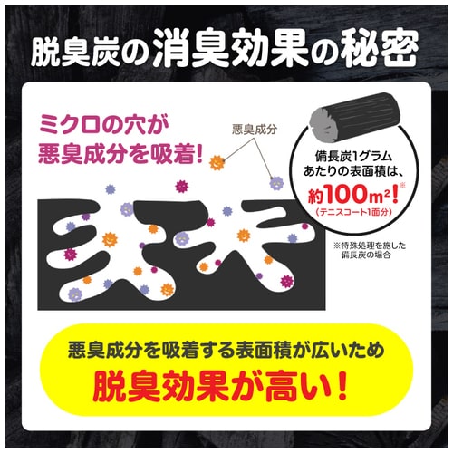 エステー 脱臭炭こわけ下駄箱用 大型 3個/セット(ご注文単位1セット)【直送品】