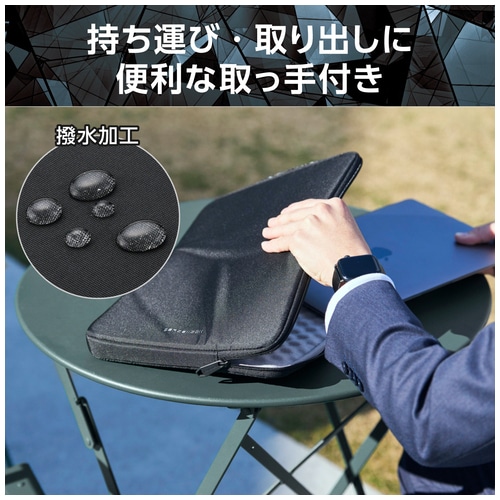 エレコム ZEROSHOCKインナーバッグ縦型 14インチ(ご注文単位1個)【直送品】