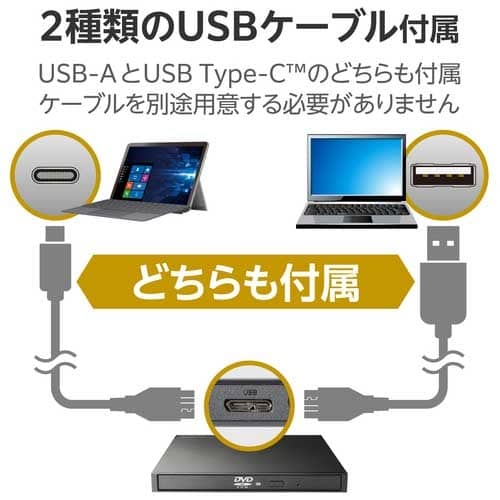 ロジテック 外付DVDドライブ読込ソフト LDV-PWA8U3CNBK(ご注文単位1個)【直送品】