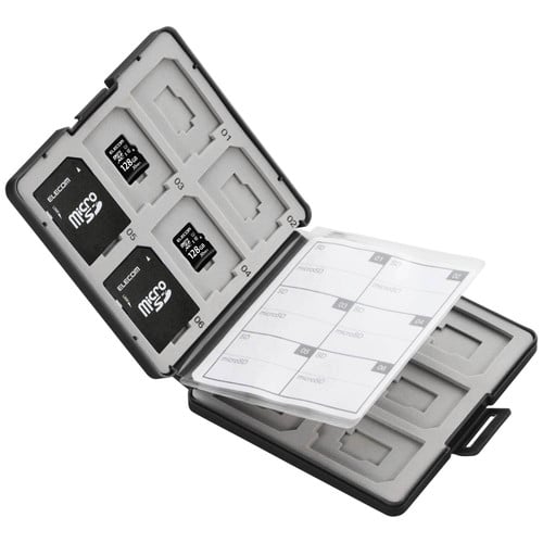 エレコム メモリーカードケースCMC-SDCPP24BK PP製（ご注文単位1個）【直送品】