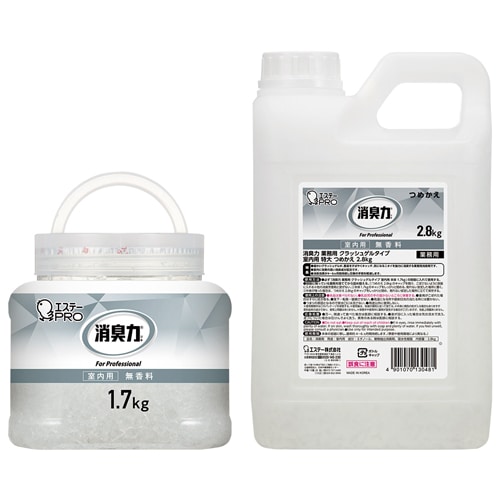 エステー 消臭力PROゲル 無香料 本体&詰替セット（ご注文単位1個）【直送品】