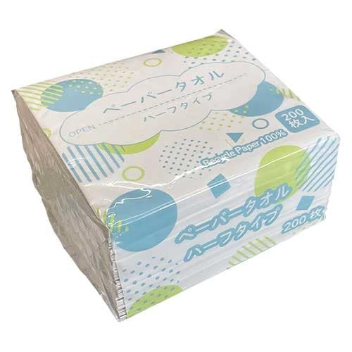 今村紙工 ペーパータオル ハーフタイプ 60個/パック（ご注文単位1パック）【直送品】
