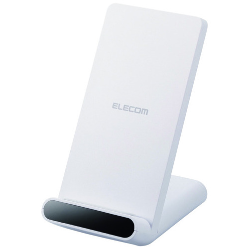 エレコム 5W Qiワイヤレス充電器 2コイル W-QS09WH（ご注文単位1個）【直送品】