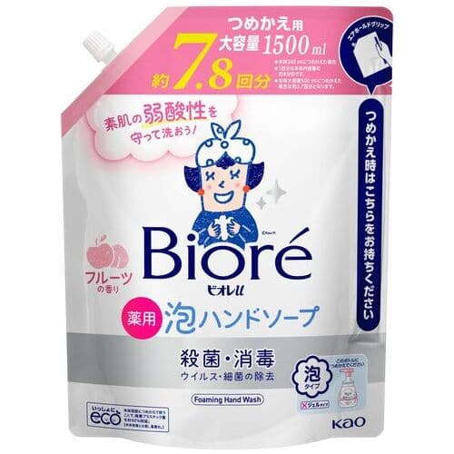 花王 ビオレu泡ハンドソープフルーツ業務用 1.5L（ご注文単位1個）【直送品】