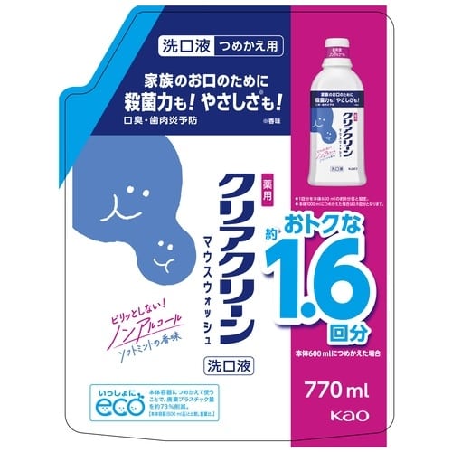 花王 クリアクリーンマウスWソフトM詰替（ご注文単位1個）【直送品】