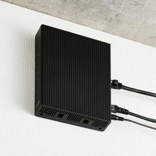 エレコム Wi-Fi 6対応ルーター WRC-X1800GS2-B(ご注文単位1個)【直送品】