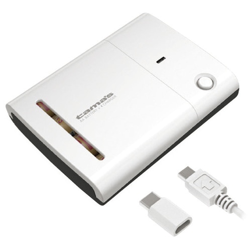 多摩電子工業 乾電池式モバイル充電器単3形4本 C/microB（ご注文単位1個）【直送品】