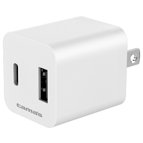 多摩電子工業 PD20W AC充電器A×1 C×1 C-Cケーブル付1m(ご注文単位1個)【直送品】