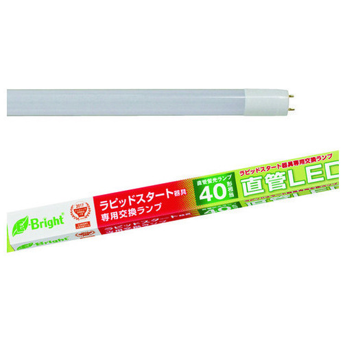オーム電機 直管LED 40形ラピッド方式 昼白色 1本（ご注文単位1本）【直送品】
