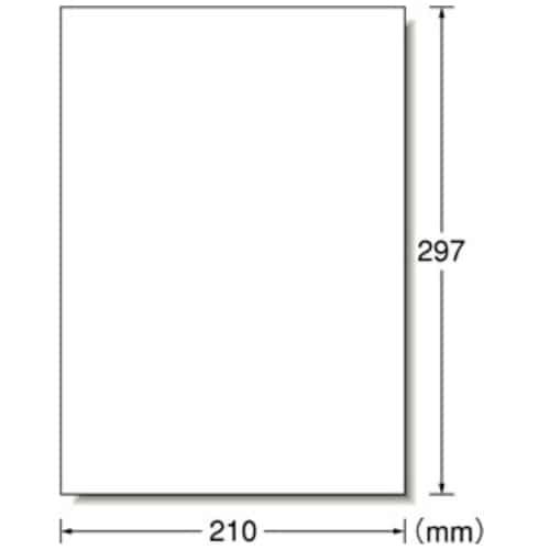 エーワン 屋外用サインラベル A4 1面 再生PET 34031 7枚/冊(ご注文単位1冊)【直送品】