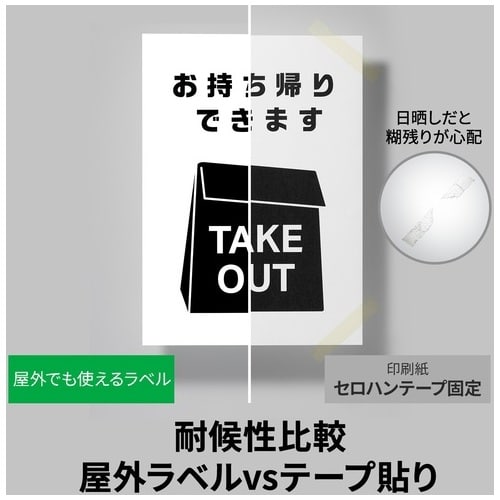 エーワン 屋外用サインラベル A4 1面 再生PET 34031 7枚/冊(ご注文単位1冊)【直送品】