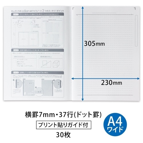 キョクトウ College A4ワイド ヨコ37行 ブルー CLW2(ご注文単位1個)【直送品】