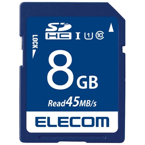 エレコム データ復旧SDHCカードUHS-I U1 8GB（ご注文単位1個）【直送品】