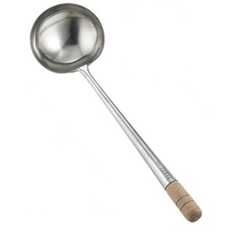 中国製ステン中華お玉 2号（約360cc)【旧加大】 1個（ご注文単位1個）【直送品】
