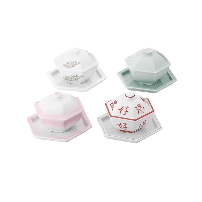 白磁 六角受皿 1個(ご注文単位1個)【直送品】