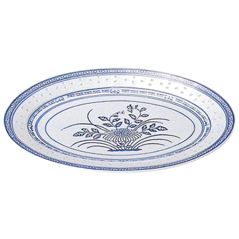 311060ホタル陶器[龍] 小判皿 10インチ 1個（ご注文単位1個）【直送品】