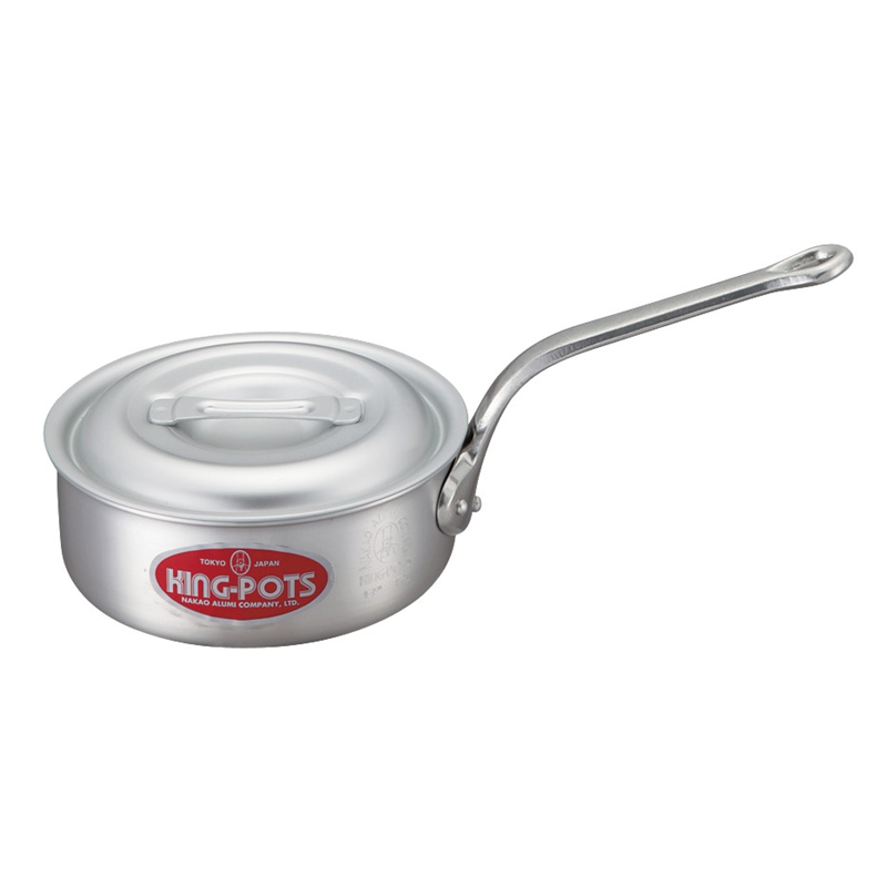 キング 浅型片手鍋 33cm(9.5L) 1個(ご注文単位1個)【直送品】