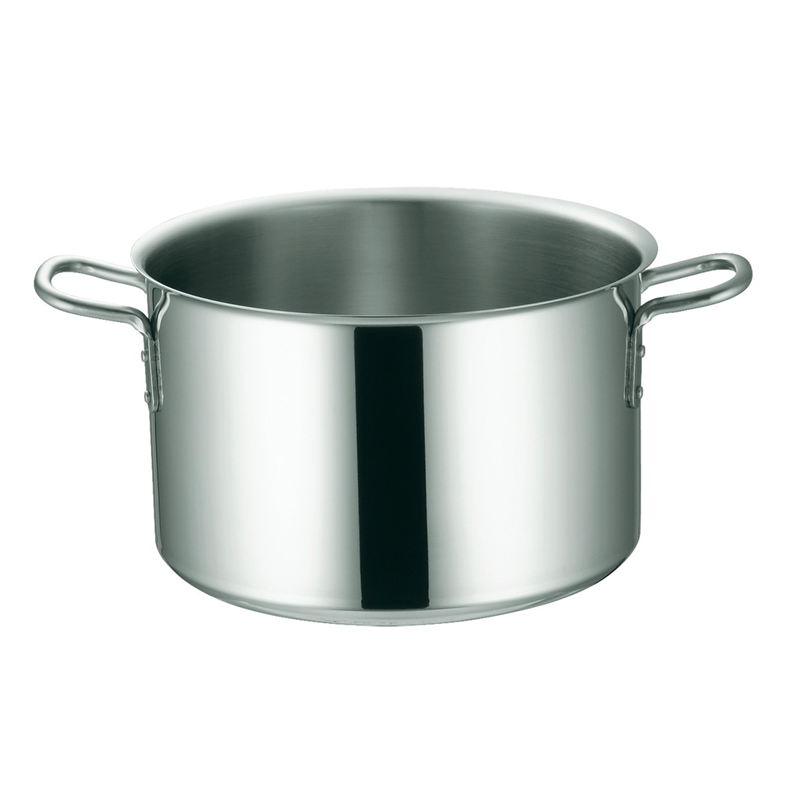 IHマエストロ 3層鋼クラッド半寸胴鍋 27cm(10.0L) 本体 1個（ご注文単位1個）【直送品】