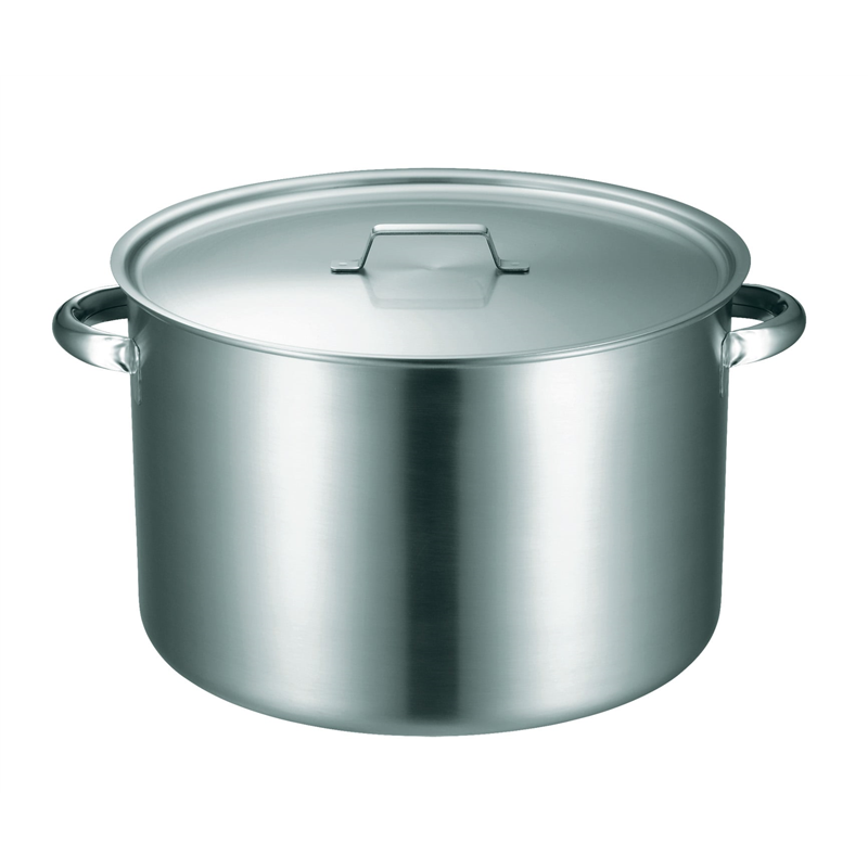 KO 19-0電磁対応IH 半寸胴鍋(蓋付) 45cm 1個（ご注文単位1個）【直送品】