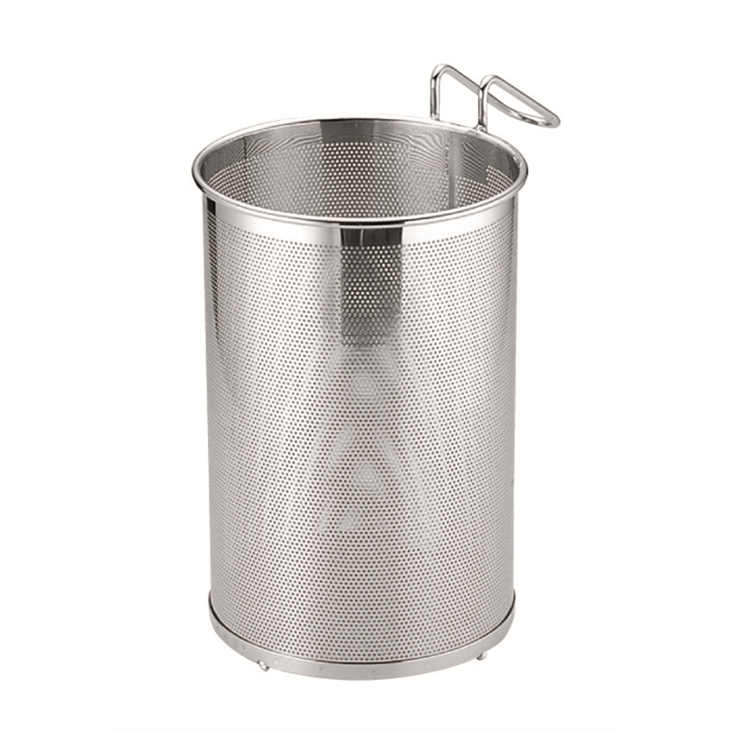 UK18-8パンチング 丸スープ取りザル φ200xH295 1個（ご注文単位1個）【直送品】