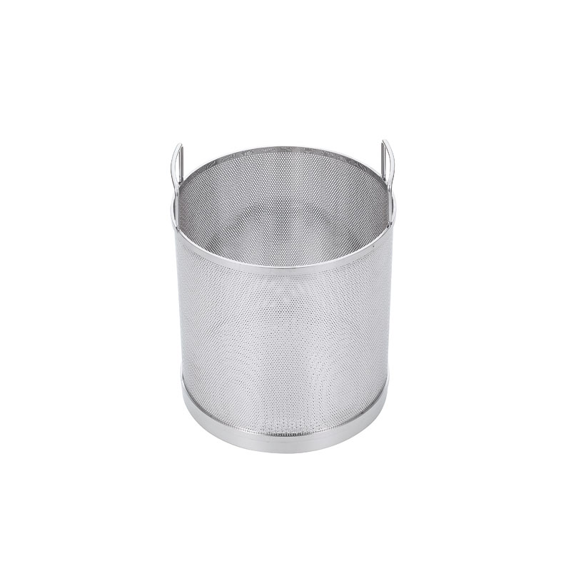 UK18-8パンチング スパゲッティーカゴ φ275xH290cm 1個（ご注文単位1個）【直送品】