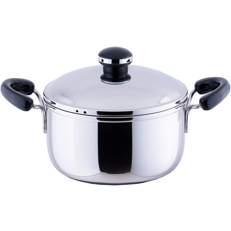 オブジェ OJ-35 ミニ深型両手鍋 16cm(1.7L) 1個(ご注文単位1個)【直送品】