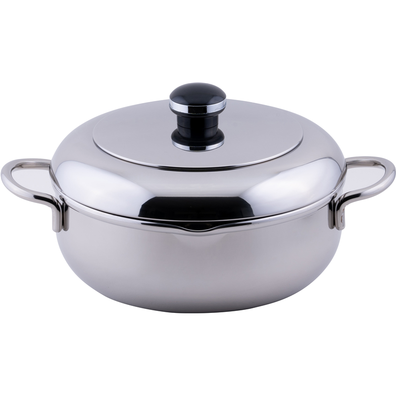 オブジェ OJ-43 ザ・テンプラ両手鍋 18cm(1.6L) 1個(ご注文単位1個)【直送品】