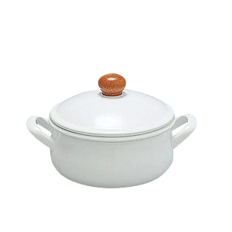 野田琺瑯 PO-15W ポーチカ キャセロール 15cm 1個(ご注文単位1個)【直送品】