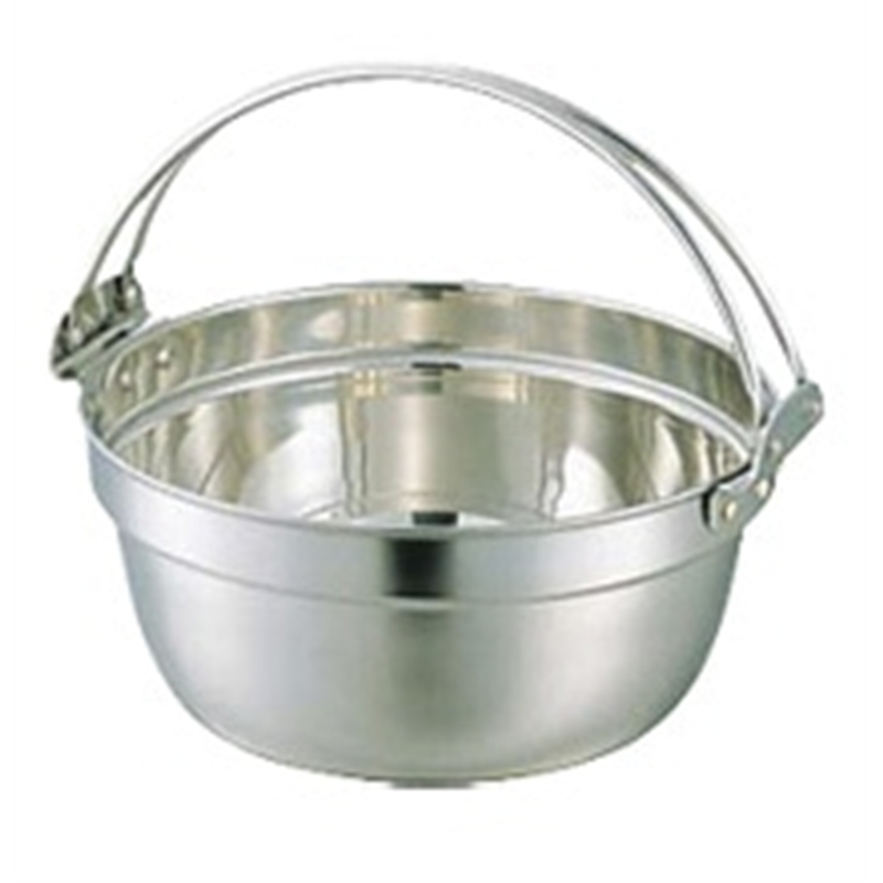 SW ステンレス電磁料理鍋 ツル付 39cm(17.5L) 1個（ご注文単位1個）【直送品】