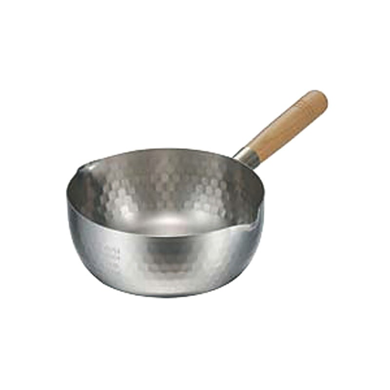 電磁用目盛付ST雪平鍋 18cm YH6752 1個（ご注文単位1個）【直送品】